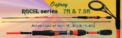 Osprey Spinning rods from light to hard actions. Spinning rods with EVa or cork handle